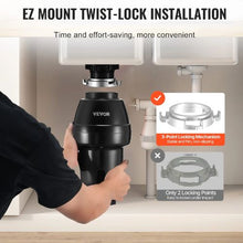 3/4HP 3250RPM Continuous Feed Garbage Disposal with EZ Connect Sound Reduction Power Cord & Splash Guard