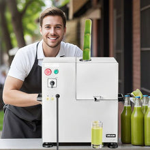 Commercial Sugarcane Juicer 800W Electric Press 661 lbs/H High Output 4 Stainless Steel Rollers