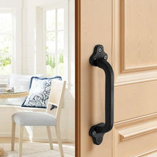 9-inch Barn Door Handle Rustic Metal Sliding Door Pulls Heavy Duty Carbon Steel with Rust-Resistant Coating for Outdoor (Pack of 2)