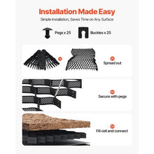 4 in Gravel Grid Permeable Grass and Ground Stabilizer for Driveways RV Parking Slopes (17.06 x 8.86 FT)