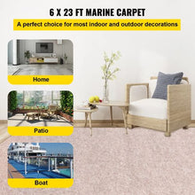 6 x 23' Ft Light Brown Carpet with Marine Backing Anti-Slide Marine Grade Boat Carpet Cuttable Easy to Clean Patio Rugs Deck Rug