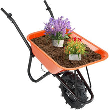 Electric Wheelbarrow 500W – 330 lbs Capacity 5 Cu Ft Garden Dump Cart