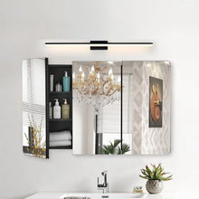 25.5x40 Inch Medicine Cabinet with Mirror Aluminum Frame 4-Layer Adjustable Shelves Recessed & Wall-Mounted for Bathroom