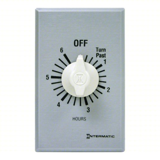 277V AC Spring Wound Countdown Timer Wall Plate Included FF6H