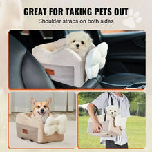 8lbs Dog Booster Car Seat Pet Car Seat Small Dog up to Gray for Car JBS-PCS-005-LIGHT BROWN