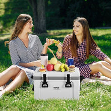 26 Qt Portable Hard Cooler Insulated Ice Chest with Strap & Heavy-Duty Handles Lightweight