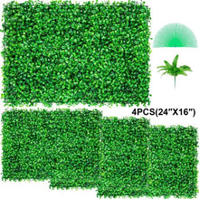 24 x 16 Artificial Boxwood Panel  for Decor Privacy Fence Indoor Outdoor Garden Backyard