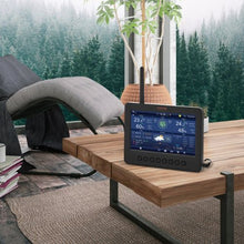 7-in-1 Wireless Weather Station 7-Inch Wi-Fi Display Solar-Powered Sensor Temperature Humidity Wind & Rain Monitoring