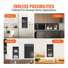 13 x 25 Inch No Tile Shower Niche 304 Stainless Steel Double Shelf