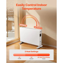 Convection Panel Heater 1500W Electric Panel Space Heater with Remote for Home and Office