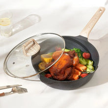 Pots and Pans Set Nonstick Granite Cookware Set for Kitchen (17 Piece) Black"