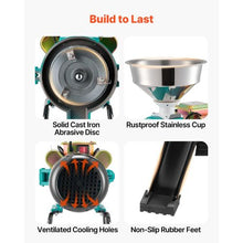 1500W Commercial Electric Grain & Spice Grinder – 110 lbs/H Cast Iron Pulverizer with Non-Slip Feet for Dry Grains & Coffee