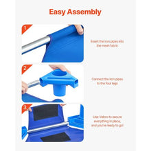 52" x 23" Blue Stackable Toddler Nap Cots with Portable Daycare Beds for Preschool & Kids (Pack of 4)