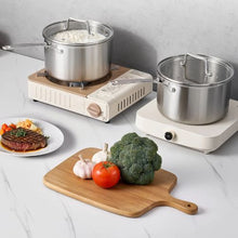 4 QT Stainless Steel  Saucepan with Glass Lidfor Oven Dishwasher Induction Cooker
