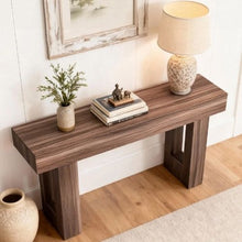 63" Farmhouse Behind Couch Console Table