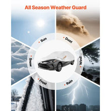 Waterproof Car Cover for Toyota Camry Custom-fit All Weather Protection (Silver)