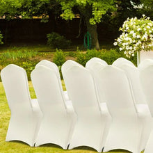 100-Pack Stretch Spandex Folding Chair Covers Universal Fit Washable (Beige)