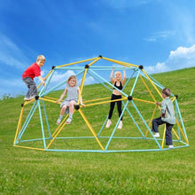 Climbing Dome, Jungle Gym Supports 750LBS and Easy Assembly, 10FT Geometric Dome Climber Play Center for Kids 3 to 10 Years Old,with Climbing Grip, Outdoor Backyard Play Equipment for Kids