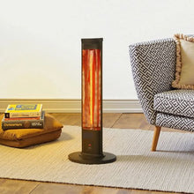 1500W Infrared Space Heater with Remote, 3 Heat Settings & Timer, Indoor/Outdoor Electric Patio Heater