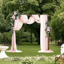 33' Ft Blue and White Wedding Arch Draping Fabric Reception Backdrop Wedding Decoration Artificial Wedding Arch Flowers Kit XH-HQ08 (Pack of 5)