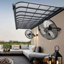 18 In Wall Fan | 4000 CFM 3-Speed 360° Tilt Indoor Industrial Use (2 Pack)