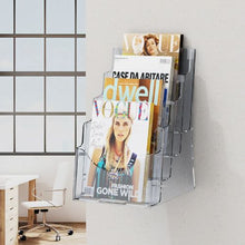 Acrylic Brochure Holder 4-Tier 8.5x11 Display Stand