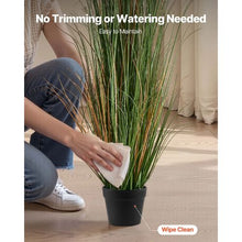 59 Inch Faux Reed Flower Grass in Pots, 2-Pack – Lush Artificial Greenery for Indoor/Outdoor Décor