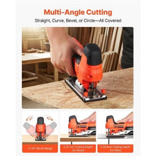 20V Brushless Cordless Jigsaw 3500 SPM 6 Blades LED Light 4 Orbital Settings 0–45° Bevel Cuts
