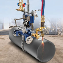 Manual Pipe Cutting Machine with 82-in Chain and Portable Torch Beveling Gas Cutter