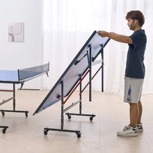 12 mm Foldable Table Tennis Table with Lockable Wheels for Kids & Adult