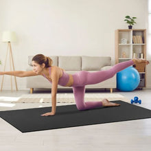 8 x 6ft Non-Slip High Density Premium Yoga Mat with Carry Bag & Strap – Ideal for Yoga Pilates & Floor Workouts for Men & Women