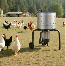 Chicken Plucker Machine – 15.7" Drum 550W 275RPM 114 Soft Fingers Stainless Steel Feather Remover with Transport Wheels