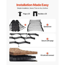 2 in Deep Gravel Stabilization Grid for driveways gardens patios walkways and RV parking (32.81 × 9.84 FT)