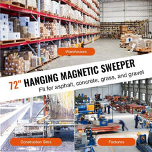 72 Inch Hanging Magnetic Sweeper Pickup Tool  for Picking Up Bolts Nails Iron Chips Metals