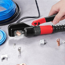 Hydraulic Crimping Tool 9 Dies AWG 12-2/0 Copper & Aluminum Lug Crimper Cutting Pliers