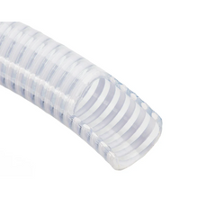 3/4" PVC Flexible Suction Hose for Water Transfer & Pumping Clear 100FT