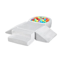 Climbing Toys 5-Piece Foam Set for Toddlers 6 Months to 3 Years Indoor Climb and Crawl Playset with Ball Pit (Balls Not Included)
