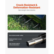 21-Inch Rolling Lawn Aerator with 33 Iron Spikes & Detachable Handle