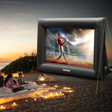 24FT Inflatable Movie Screen 360W Air Blower Oxford Fabric Front & Rear Projection Outdoor Use