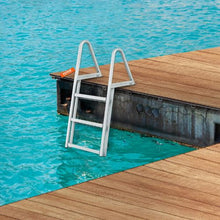 Removable 3-Step Dock Ladder 350 lbs Capacity Aluminum Nonslip Mat DLR3