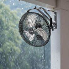 14 In Industrial Wall Fan | 2473 CFM 3-Speed IP44 Waterproof, Aluminum Blades