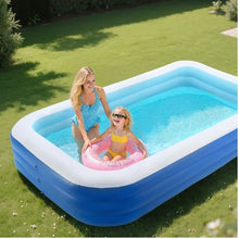 118 x 67 x 20 Inch Inflatable Pool – Large Family Swim Pool for Kids & Adults Indoor Outdoor with Repair Kit