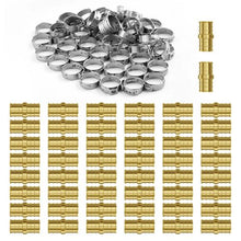 1/2" Brass Clamp-style Elbows for Heating System Pipe Fittings (50PCS)