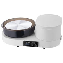 Pottery Wheel 11" Aluminum Turntable 450W Electric Wheel Foot Pedal 30-300 RPM (White)