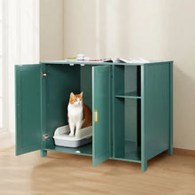 41.3-Inch Self-Cleaning Litter Box Enclosure Hidden Cabinet with Drawer & Divider Power Outlet Fits Most Smart Litter Boxes