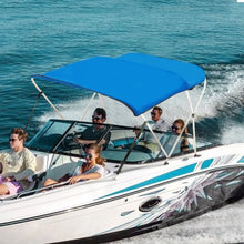 6'L x (61"-66")W x 46"H 3 Bow Boat Bimini Tops with Aluminum Alloy Frame Waterproof