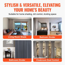 8.9 FT/2.7M Ceiling Curtain Track Sliding Track with Hooks Ceiling/Wall Mount (White)