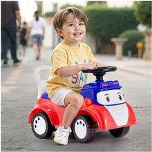 Red Ride-On Toddler Push Car with Music and Under-Seat Storage, 55 lbs Capacity, 19–36 Months