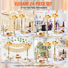 19.7" Wedding Flower Vase Gold Metal Centerpiece Stand for Wedding & Party Decor (24PCS)