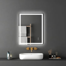 28" x 36" LED Bathroom Mirror with Anti-Fog, Frontlit & Backlit, Dimmable 3-Color Temperature, Wall Mounted